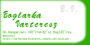 boglarka varteresz business card